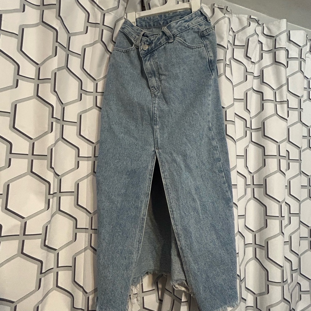 Women's Blue Denim Skirt